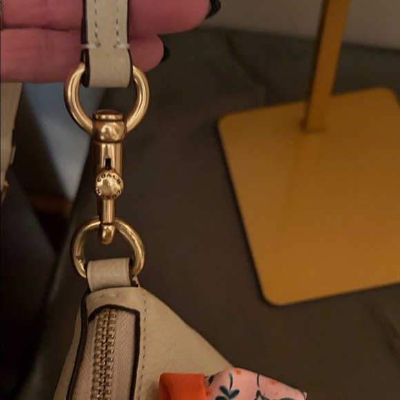 Coach Cream Elise Satchel in polished pebbled Leather E222-79316 - Picture 12 of 16